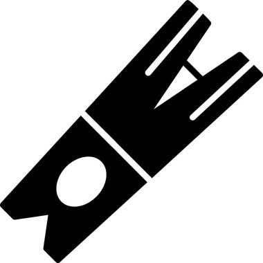 Clothespin Web simgesi basit illüstrasyon