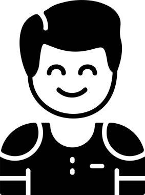 İnsan avatar simgesi, vektör illüstrasyonu basit tasarım