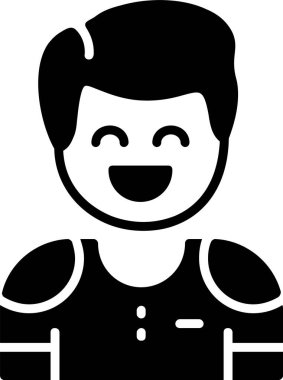 İnsan avatar simgesi, vektör illüstrasyonu basit tasarım