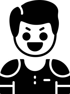 İnsan avatar simgesi, vektör illüstrasyonu basit tasarım