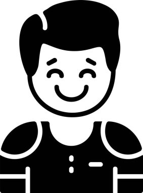 İnsan avatar simgesi, vektör illüstrasyonu basit tasarım