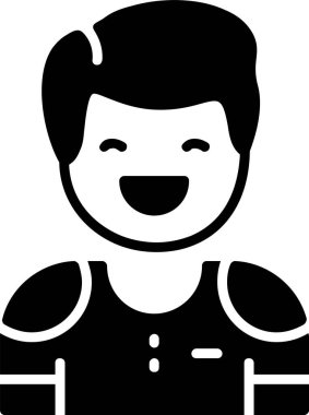 Man avatar simgesi, vektör illüstrasyonu basit tasarım