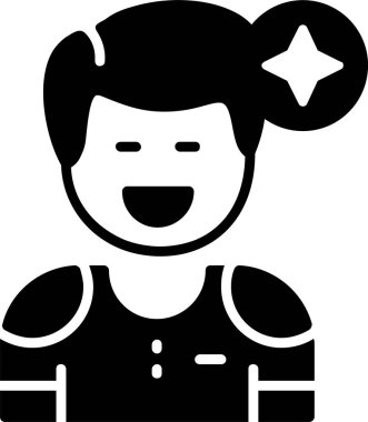 Man avatar simgesi, vektör illüstrasyonu basit tasarım