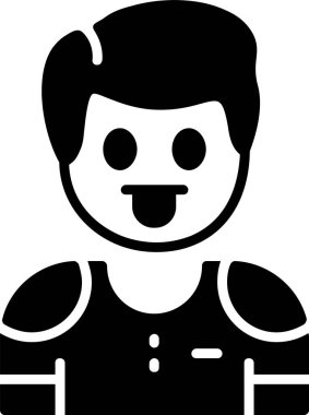 Man avatar simgesi, vektör illüstrasyonu basit tasarım