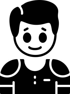 Man avatar simgesi, vektör illüstrasyonu basit tasarım