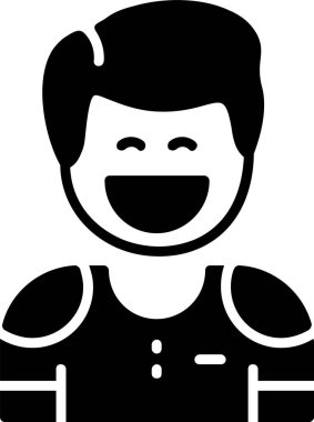 İnsan avatar simgesi, vektör illüstrasyonu basit tasarım