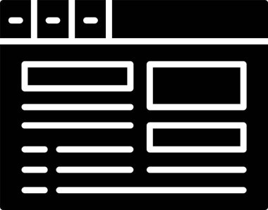 Tarayıcı pencere simgesi dış hat biçiminde