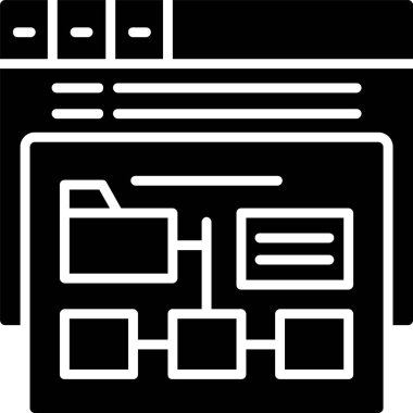 Site haritası illüstrasyon vektörü