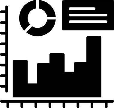 Histogram web simgesi vektör çizimi