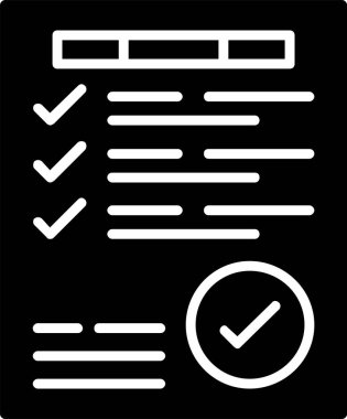 trend biçimi izole edilmiş arkaplanda kontrol listesi simgesi