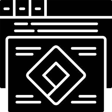 Tarayıcı web geliştirme simgesi ana hat biçiminde