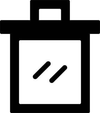 Çöp Ağı simgesi, basit illüstrasyon