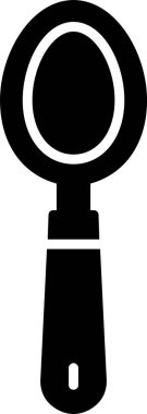 Kaşık. Web simgesi basit illüstrasyon