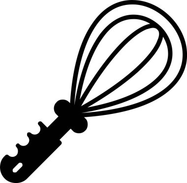 Bir çırpma simgesinin vektör illüstrasyonu