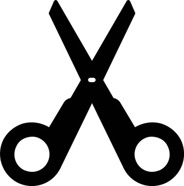 makas web simgesi vektör illüstrasyonu