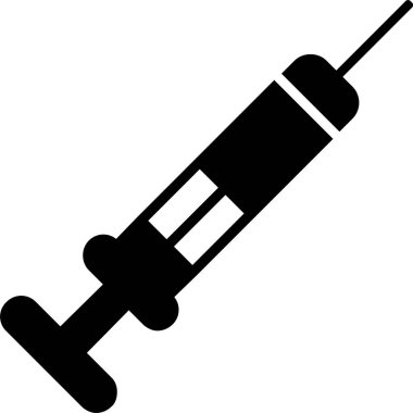 Şırınga web simgesi vektör çizimi