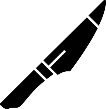 Bıçak. Web simgesi basit illüstrasyon 
