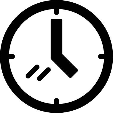 Saat. Web simgesi basit illüstrasyon 