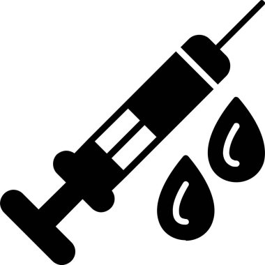 Şırınga web simgesi vektör çizimi