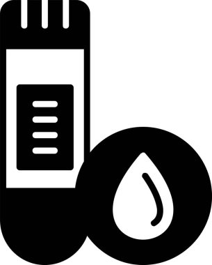 Kan bağışı ikonu. Web için kan bağışı vektör simgesinin ana hatları