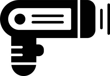 termometre silah simgesi, vektör illüstrasyonu 