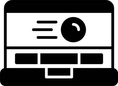 tarayıcı web simgesi, basit vektör illüstrasyonu