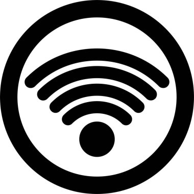 wifi sinyal simgesi, vektör illüstrasyonu