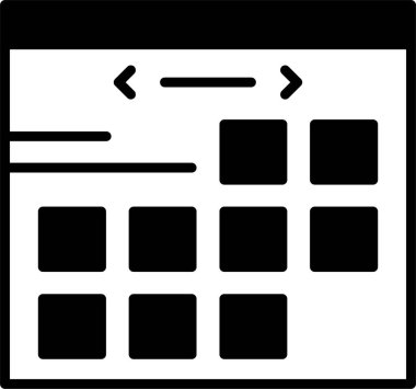 Takvim web simgesi, vektör çizim 