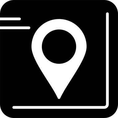 GPS web simgesi, basit illüstrasyon