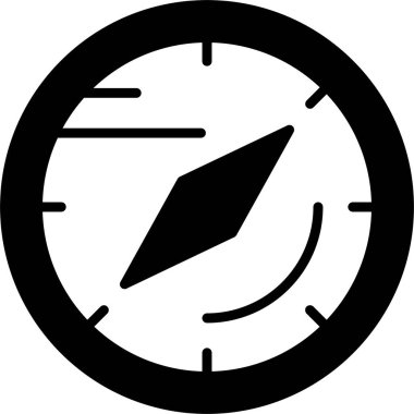 Pusula. Web simgesi basit illüstrasyon          