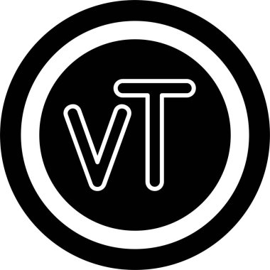 Vanuatu Vatu simge vektör çizimi