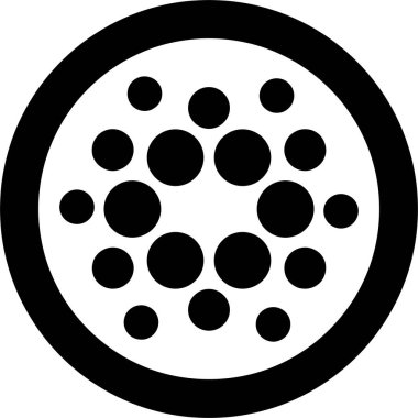 Cardano web simgesi vektör illüstrasyonu 
