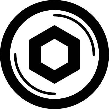 Zincirli logo web simgesi vektör illüstrasyonu 