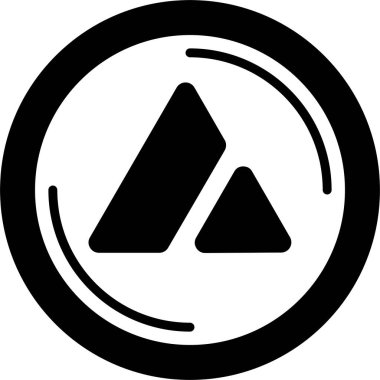 Çığ logosu web simgesi vektör illüstrasyonu 