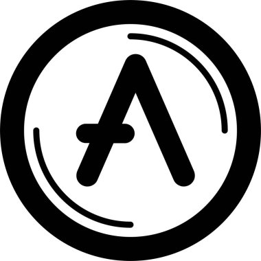  Aave ağ simgesi vektör illüstrasyonu 