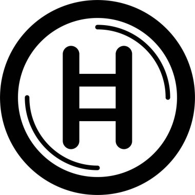 Hedera web simgesi vektör illüstrasyonu 