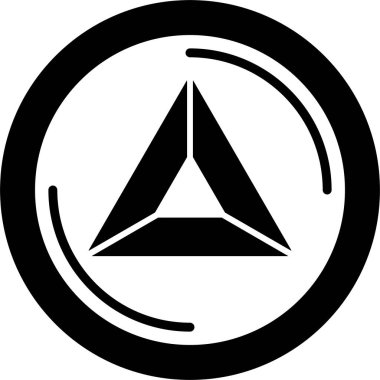 Temel Dikkat Token Web simgesi basit illüstrasyon 