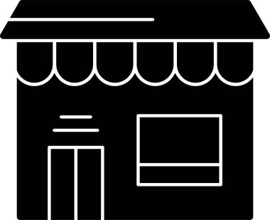 Dükkan. Web simgesi basit tasarım 