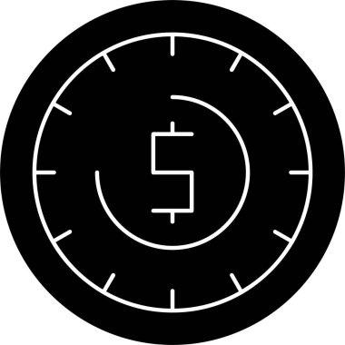 Saat simgesinin vektör illüstrasyonu