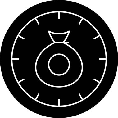 Saat. Web simgesi basit illüstrasyon 