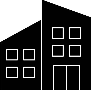 Bina. Web simgesi basit illüstrasyon 