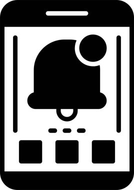 Bildirim web simgesi, basit illüstrasyon