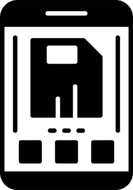 Kaydetme simgesinin vektör illüstrasyonu