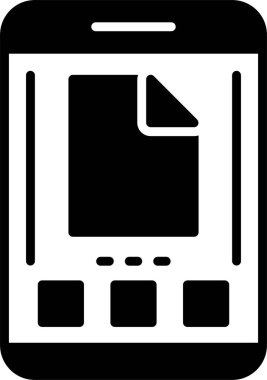 Dosya web simgesi, basit illüstrasyon