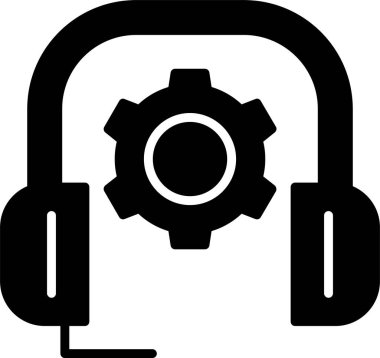 Müşteri Destek kutsal kişilerin resmi, vektör çizim