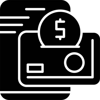 cüzdan web simgesi basit illüstrasyon