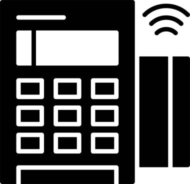 Kart okuyucu. simge basit tasarım