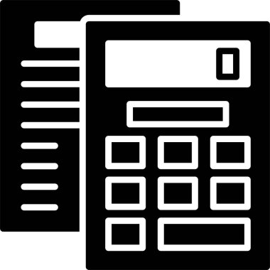 hesap makinesi web simgesi, vektör illüstrasyonu 