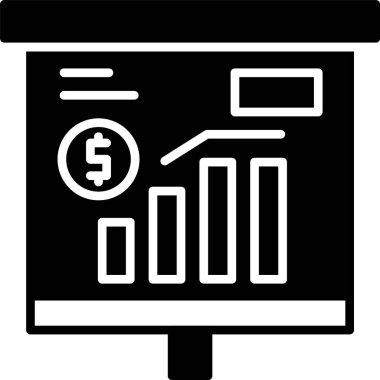 Yükselen Ekonomi simgesi, vektör illüstrasyonu