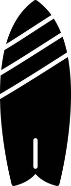 sörf tahtası simgesi, vektör illüstrasyonu